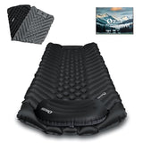 QEZER Ultralight Backpacking Sleeping Pad for Camping, with Inflatable Neck Camping Pillow, Lightweight Inflatable Sleeping Pad for Adults, Portable for Hiking, Car Travel - Durable & Comfortable