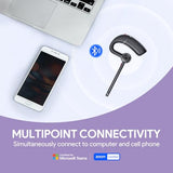 Bluetooth Headset BH71 Pro,Teams Zoom Certified,Single Ear Wireless Headset with Charging Case