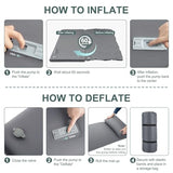 Elegear CumbreX™ Self Inflating Sleeping Pad, Built-in Electric Pump 3.15" Ultra-Thick Memory Foam Camping Mattress with Pillow Foam Sleeping Pad for Camping R-Value 9.5 Foam Camping Pad for Travel