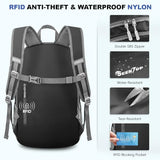 Seektop Lightweight Packable Hiking Backpack Waterproof Expandable 20L-28L for Women Men, RFID Day Pack for Travel & Camping