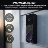 WYZE Wireless Duo Cam Video Doorbell (Chime Included), Battery Powered, 2K Full HD Video