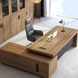 L-Shape Executive Desk, Wood L-Shape Office Executived Desks, Manufactured Wood Computer Desk