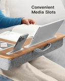 Lap Desk - Fits up to 17 inches Laptop Desk, Built in Mouse Pad & Wrist Pad for Notebook, Laptop, Tablet