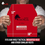 WOLF TACTICAL Weight Vest Plates – 5.75/8.75/14.5/19.75LB Pairs – Weighted Plates for Vest – Strength Training, Running, Walking, Workouts, Men & Women
