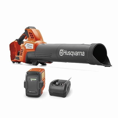 Husqvarna Leaf Blaster 350iB Battery Powered Cordless Leaf Blower, 200-MPH 800-CFM Blower with Brushless Motor and Quiet Operation