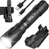 HiFOL Tactical Flashlights 2000 Lumens, Police Flashlight with Rotatable Holster for Duty Belt, Handheld Flashlights for Camping/Law Enforcement HL1
