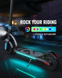 Gyroor H40 Kids Electric Scooter, 180W Motor, Up to 10 MPH, LED Display & Colorful Lights, Adjustable Height, for Boys & Girls Ages 8-12, Great Birthday Gift,H40-Blue