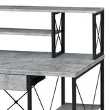 47" Home Office Desk with 8 Compartments, Computer Study Desk for Home