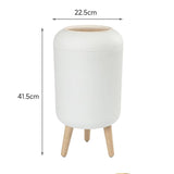 SEUOKMN Bathroom Waste Bins Press-Type Trash Can Household Dustbin Box Kitchen Garbage Paper Basket