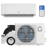 GarveeTech 18000 BTU Mini Split Air Conditioner,19 SEER2 Ductless Inverter AC w/ 230V, Cool Up to 1250 Sq. Ft with Heat Pump System, Compatible with Alexa, White