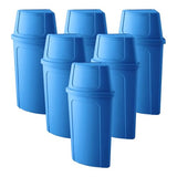 10 pcs 21 Gallon Corner Kitchen Waste Bin with Lid, Commercial Heavy-Duty Trash Can