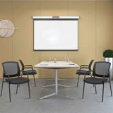 Office Reception Guest Chair Mesh Back Stacking with Ergonomic Lumbar Support and Thickened Seat