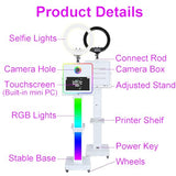 Photo Booth with Printer and Camera 15.6" Touch Screen Photobooth for Event