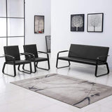 PU Leather Office Furniture Bench Office Guest Seating Lobby Conference Reception Chairs for Airport