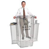 Kingdom KLL3P Personalized 3-Piece Large Acrylic Lectern