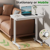 Small Standing Desk with Drawer, 35" x 20" Whole Piece Tabletop Electric Sit Stand Desk