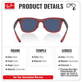 Ray-Ban RB8395M CARBON FIBER WAYFARER SCUDERIA FERRARI Sunglasses with Kit