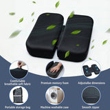 Adjustable Seat Cushion, Memory Foam Office Chair Cushion, Car Seat Cushion, Foldable Travel Cushion for Tailbone Pain, Sciatica Pain Relief (Medium)