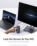 Baseus Laptop Docking Station, 11 in 1 Triple 4K Display HDMI/DP, 10Gbps USB A/C Fast Data, PD 100W, Ethernet