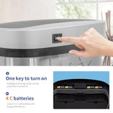 13 Gallon Trash Can with Lid | Automatic Touchless Garbage Can | Odor Control | Modern Oval Design | Easy to Clean