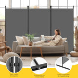 AKTOP 3-Panel Room Divider, Freestanding Wall Divider for Room Separation, Folding Privacy Partition Screen