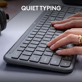 Signature Slim K950 Wireless Keyboard, Sleek Design, Switch Typing Between Devices, Quiet Typing, Bluetooth