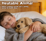 Dog Stuffed Animals, Microwavable Stuffed Animal Adorable Fluffy Puppy Plush for Warmth, Heatable Coolable Lavender Scent Puppy Plush Toy, Cute Soft Dog Plushies for Kids Adults Gift, Golden Retriever