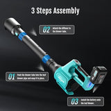 YARDCARE Electric Cordless Leaf Blower with Battery and Charger, 5-Speed + Turbo Mode, 4.0Ah Lightweight Battery Powered Powerful Blower for Blowing Leaves