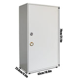 Secure Steel Key Lock Box with 600 KeysWall-Mounted Key Sto Solut for Home/OfficeSilver