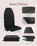 THERAZZAGGE Vibration Back Massager with Heat,Chair Massager Cushion with 10 Vibration Motors & 5 Modes,Massage Pad for Office/Home Use