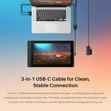 HUION Kamvas Pro 16 Drawing Tablet with Screen,120% sRGB, Touch Bar,15.6"