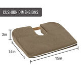 DMI Gradual Slope Seat Cushion for Coccyx, Sciatica and Tailbone Pain Used With Dining Room Chairs, Desk Chairs, Car Seats
