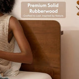 FLEXISPOT Hako G1 Queen Solid Wood Platform Bed with Tool-Free Assembly