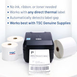 TSC DL241 Desktop Direct Thermal Label Printer, 4” Print Width, USB, Ethernet, Bluetooth, for Shipping Labels