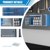 Metal Storage Cabinet System with Lock and Keys,Storage Cabinet System with 3 Wall Cabinet,