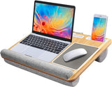 Lap Desk - Fits up to 17 inches Laptop Desk, Built in Mouse Pad & Wrist Pad for Notebook, Laptop, Tablet