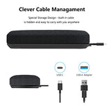 RayBit USB Speakerphone, Conference Computer Speakers with Microphone for Home Office Calls, 360 Degree Enhanced Voice Pickup