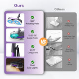 Scrubbing Steam Mop with Rotating Pads,All-in-One Spin Steam Cleaner for Floor Cleaning,Large Tank,23FT Cord, LED Headlights,Reusable Pads & Self-Standing,Safe for Hard Floor/Laminate/Marble (Violet)