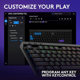 Logitech G515 Lightspeed TKL Low Profile Wireless Gaming Keyboard, LIGHTSYNC RGB