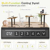 45 x 24 Inches Sit Stand up Desk, Sit Stand Height Adjustable Home Office Desk