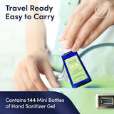 Terra Pure Hand Sanitizer Gel, 1 oz 144 Pack, Alcohol Free Silver Citrate Formula with Aloe Vera and Vitamin E