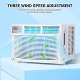 10,000 BTU Window Air Conditioner, Smart WIFI Control for 450 sq. ft. Room, Silent Window Air Conditioner Unit with Cooling/Fan/Dry Mode, Bedroom/Apartment/Dormitory