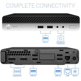 HP Mini PC, Intel Core i5-9500T, 16GB DDR4 RAM, 512GB SSD, 2X DisplayPort