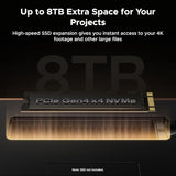 Maxidok Thunderbolt 5 Dock Revodok 17 in 1, 120Gbps, M.2 SSD Slot, 3×TBT5, Single 8K/Dual 6K,240W Total Charging