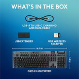 Logitech G915 X Lightspeed Low-Profile Wireless Gaming Keyboard, Double-Shot PBT Keycaps, Fully Programmable Keys, RGB Backlighting