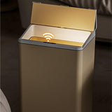 BXFIRS Household Smart Trash Cans are Automatic in The Kitchen Bedroom Bathroom ABS Garbage bin(OneColor)