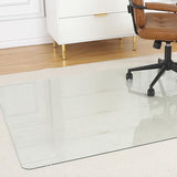 Chair Mat, 55 x 46 x 2 Inch Tempered Glass Chair Mat