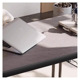zhongxlla Standing Desk, Office Desk with Gray Rock Slab Top, Spacious