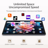 Android 16 Tablet with Keyboard, 11 Inch Tablet with Octa-Core & Gemini AI