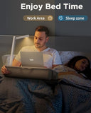 SAIJI Lap Desk with LED Light,  Lap Desk with LED Light, Portable Laptop Tray with Cushion - Fits Up to 17" Laptops & MacBookLaptop Tray with Cushion - Fits Up to 17" Laptops & MacBook, Lap Table for Bed & Couch, Lap Desks for Writing and Reading